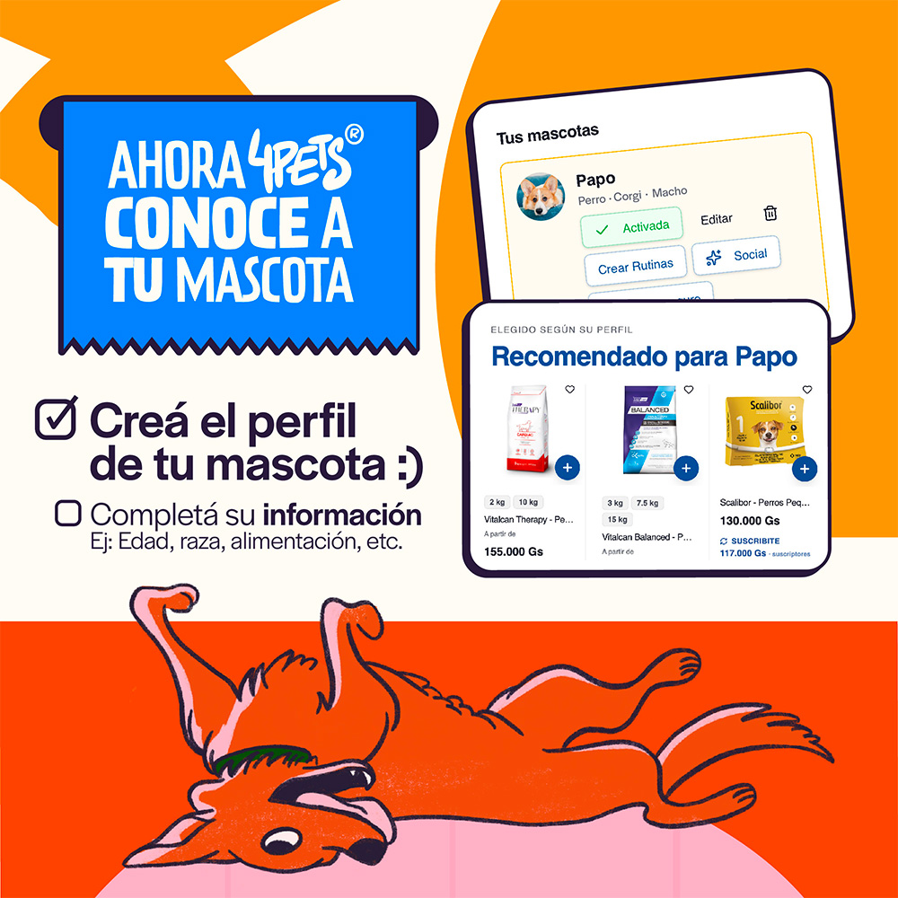 Ahora 4Pets conoce a tu mascota — Creá el perfil de tu mascota